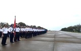 Linh thiêng, kiêu hùng lễ chào cờ, duyệt binh trong sáng mùng 1 Tết ở Trường Sa